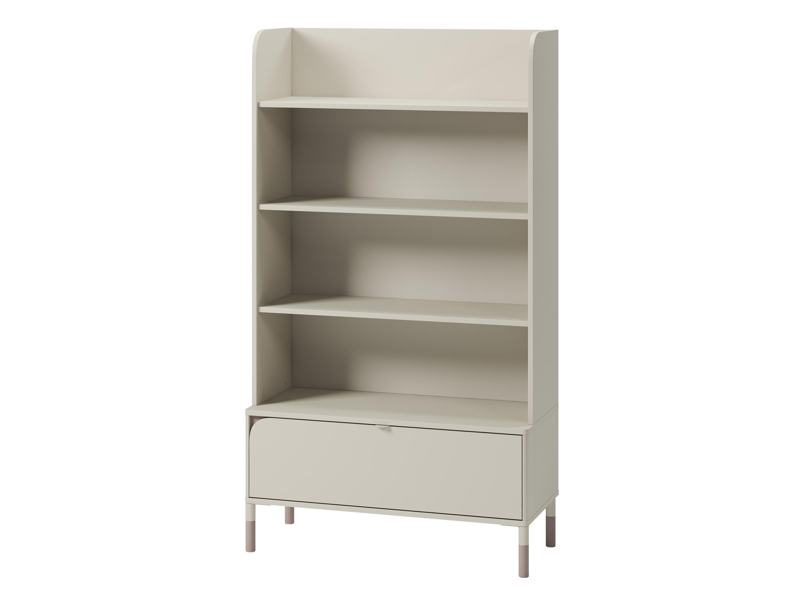 KINDERREGAL Harmony 1S HR02 - Kaschmir/Trüffeleichefarben, Holzwerkstoff/Kunststoff (89/159/40cm) - MIRJAN24