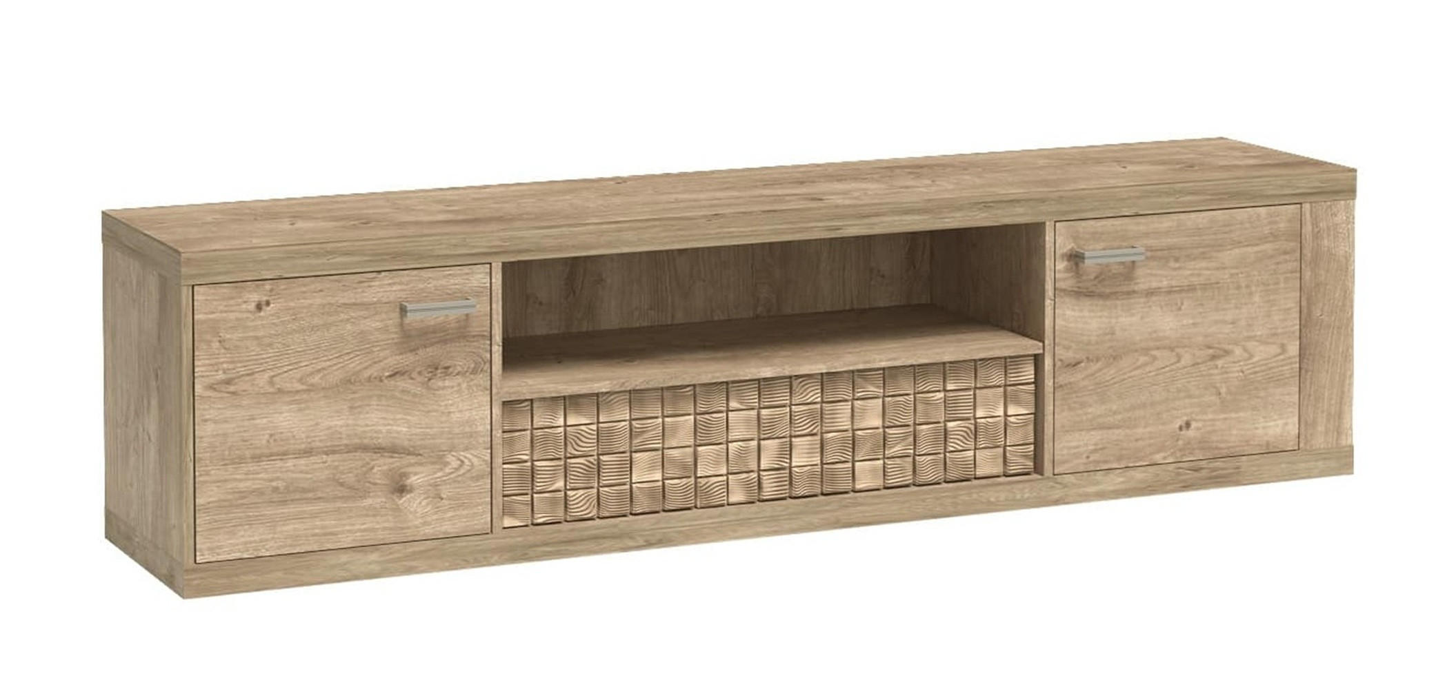 TV-SCHRANK NATURAL​ N-13 - Eichefarben, Holzwerkstoff (195/51/41cm) - Meblini