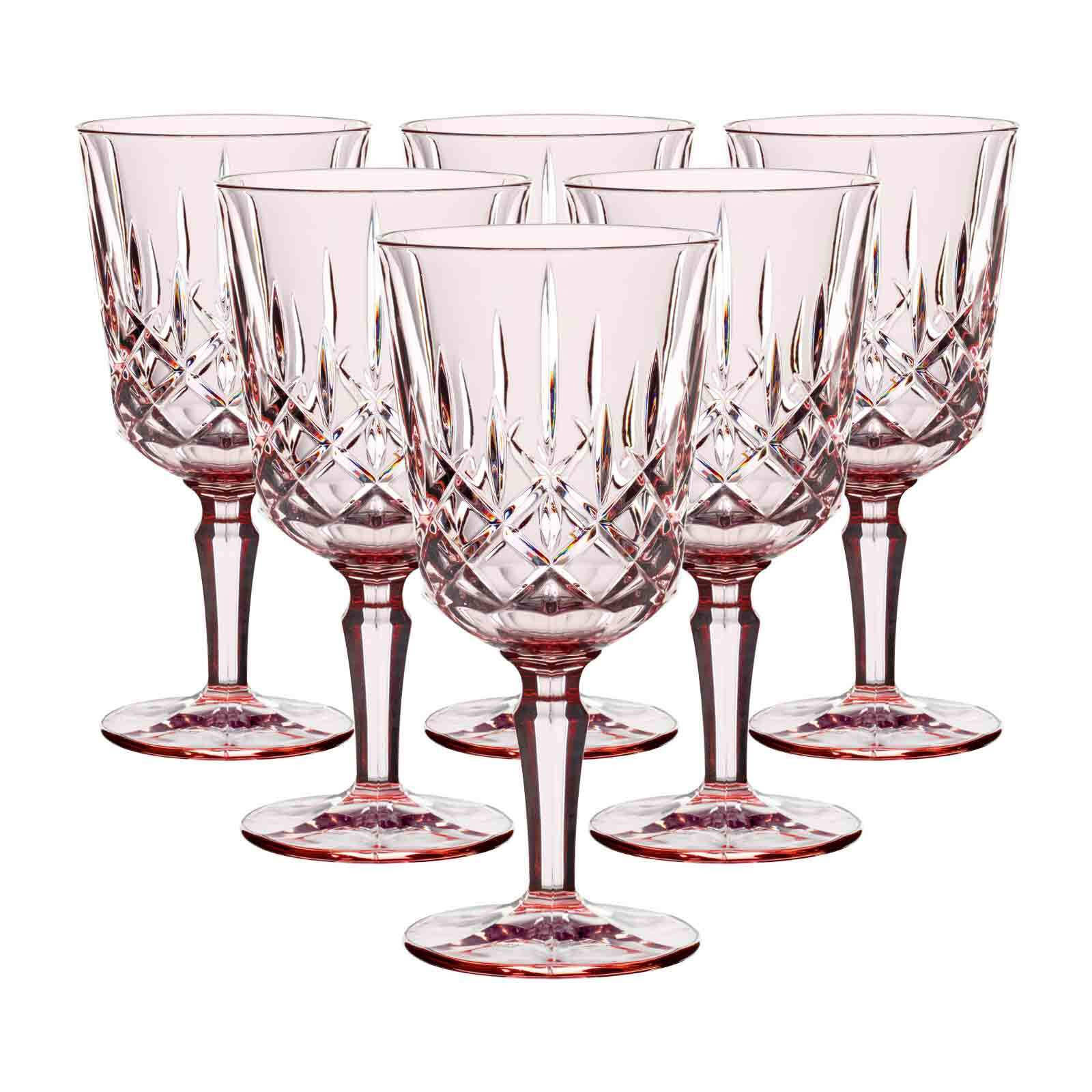 COCKTAIL- / WEINGLÄSER Noblesse Colors Rosé 355 ml 6er Set - Rosa, Glas (0.355L) - Nachtmann