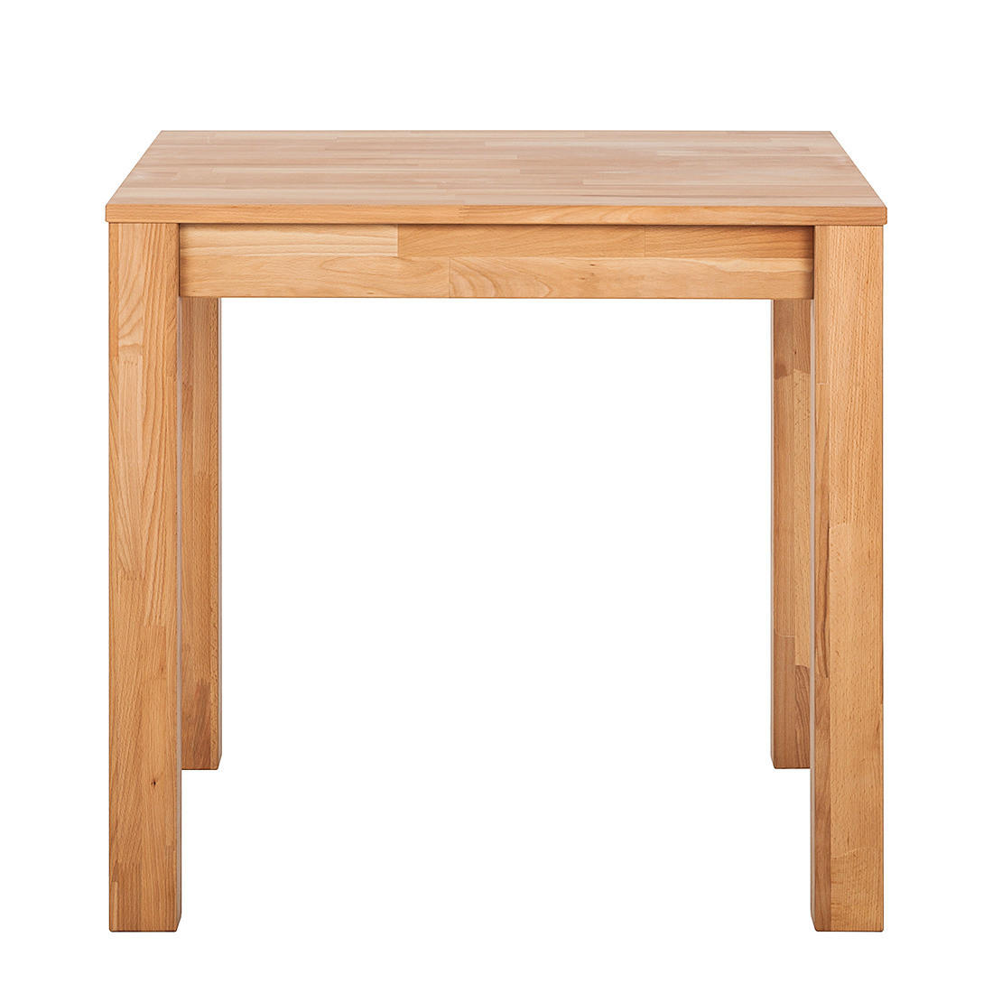 ESSTISCH rechteckig - Buche massiv - Buchefarben, Holz (80/80/75cm) - home24