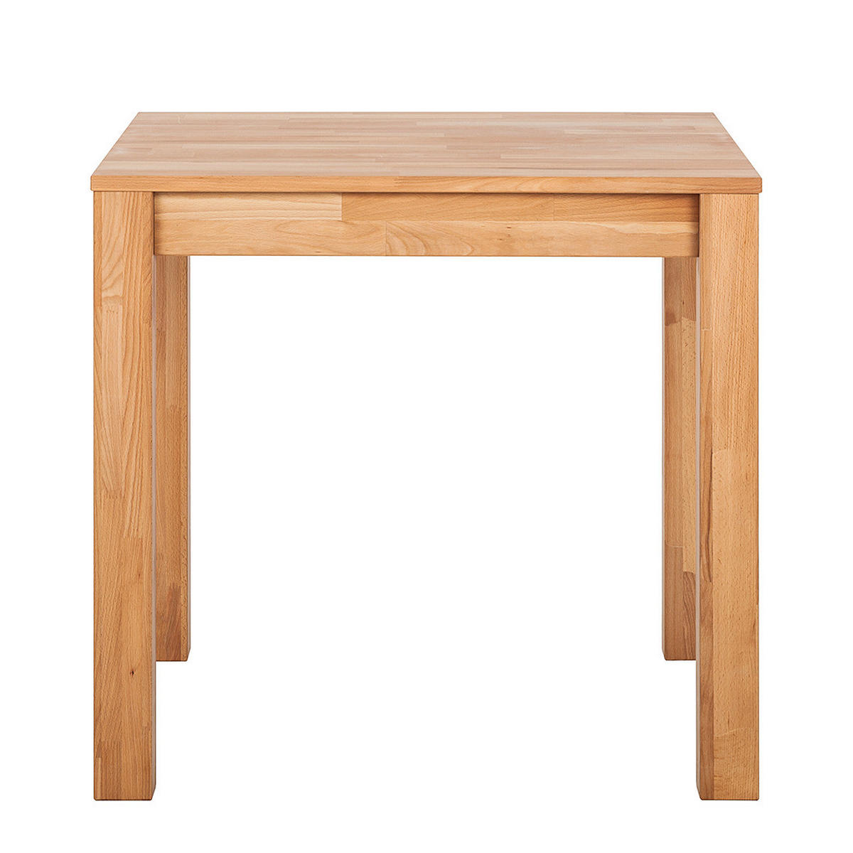 ESSTISCH rechteckig - Buche massiv - Buchefarben, Holz (80/80/75cm) - home24