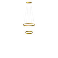 LED-HÄNGELAMPE 2er Ring Gold Ø 60 | 40cm - Goldfarben, Metall (1.3/60/3.3cm) - s.luce