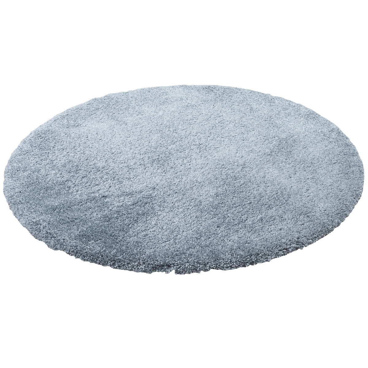 LUXUS HOCHFLOR SHAGGY TEPPICH DREAM RUND - Blau, Textil (100/100cm) - Snapstyle