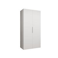DREHTÜRENSCHRANK 202/100/52 2-türig - Kaschmir/Weiß, Holz (100/202/52cm) - MÖBEL KRYSPOL