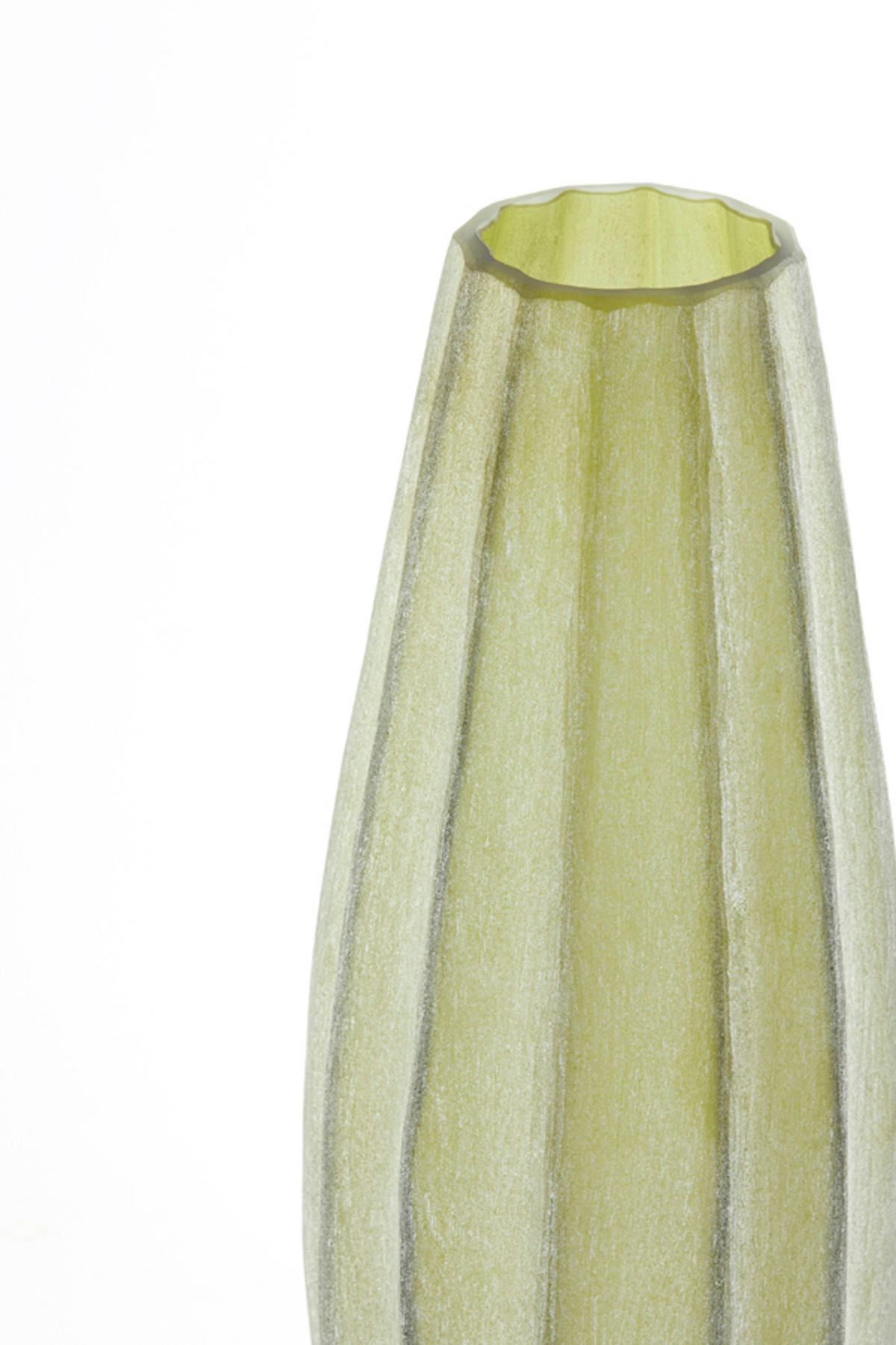 VASE Bradley Grün Ø17,5/44,5 cm - Grün, Glas (17.5/44.5cm) - Light & Living
