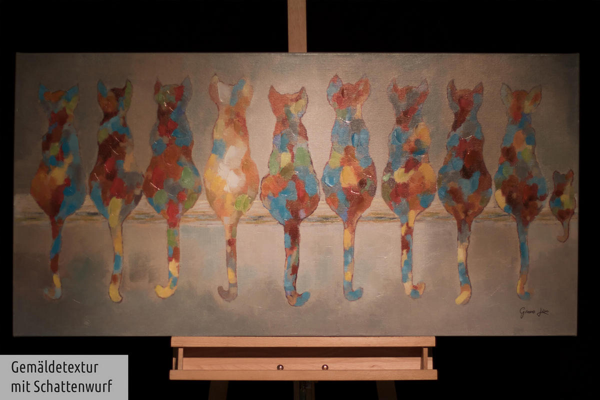 ÖLGEMÄLDE 120/60 cm - Multicolor, Holz/Textil (1.9/60cm) - KUNSTLOFT