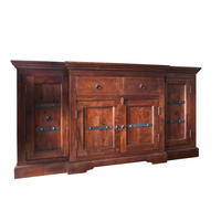 SIDEBOARD Akazie 160x45x85 nougat lackiert OXFORD #902 - Dunkelbraun, Holz (160/85/45cm) - Massivmoebel24