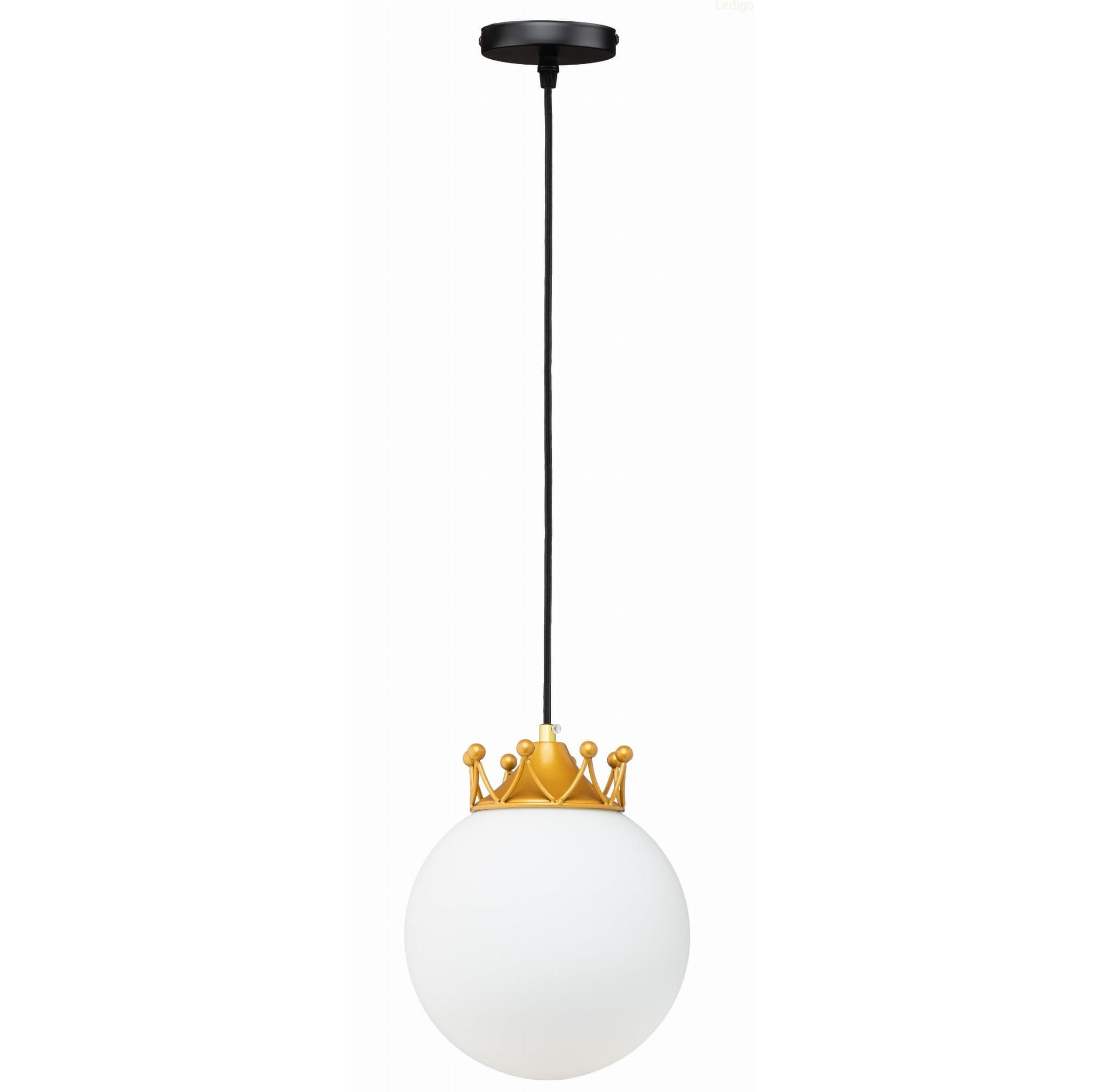 PENDELLEUCHTE Paris - Goldfarben/Schwarz, Glas/Metall (20/20/105cm) - kiki design