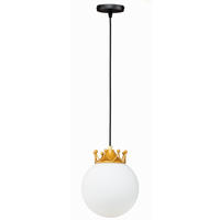 PENDELLEUCHTE Paris - Goldfarben/Schwarz, Glas/Metall (20/20/105cm) - kiki design