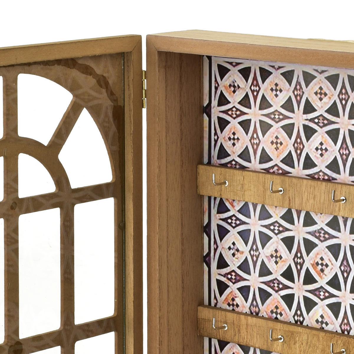 SCHLÜSSELKASTEN Stacy Naturfarbe 28x21x5,5 cm Holz - Naturfarben, Holz (5.5/21/28cm) - Mondex