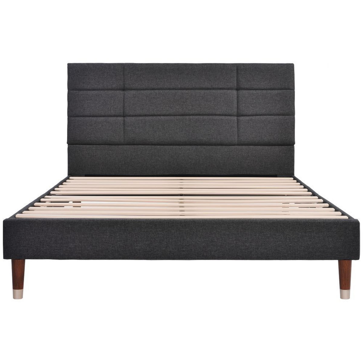 POLSTERBETT 140/200 cm in Grau - Grau, Holz/Textil (140/200cm) - KOMHTOM