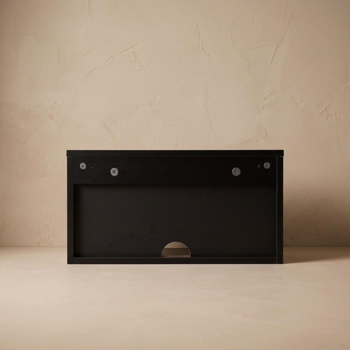 WAND-NACHTTISCH mit Schublade und Regal 40/30/21,5 cm - Schwarz, Holzwerkstoff (30/21.5/40cm) - SCENA LIVING