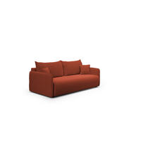 SCHLAFSOFA 4-Sitzer Rot - Rot, Textil (216/86/105cm) - Furnisell