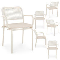 GARTENSTUHL VOLONTE 6ER-SET - Beige, Textil (56/81/65cm) - IDIMEX