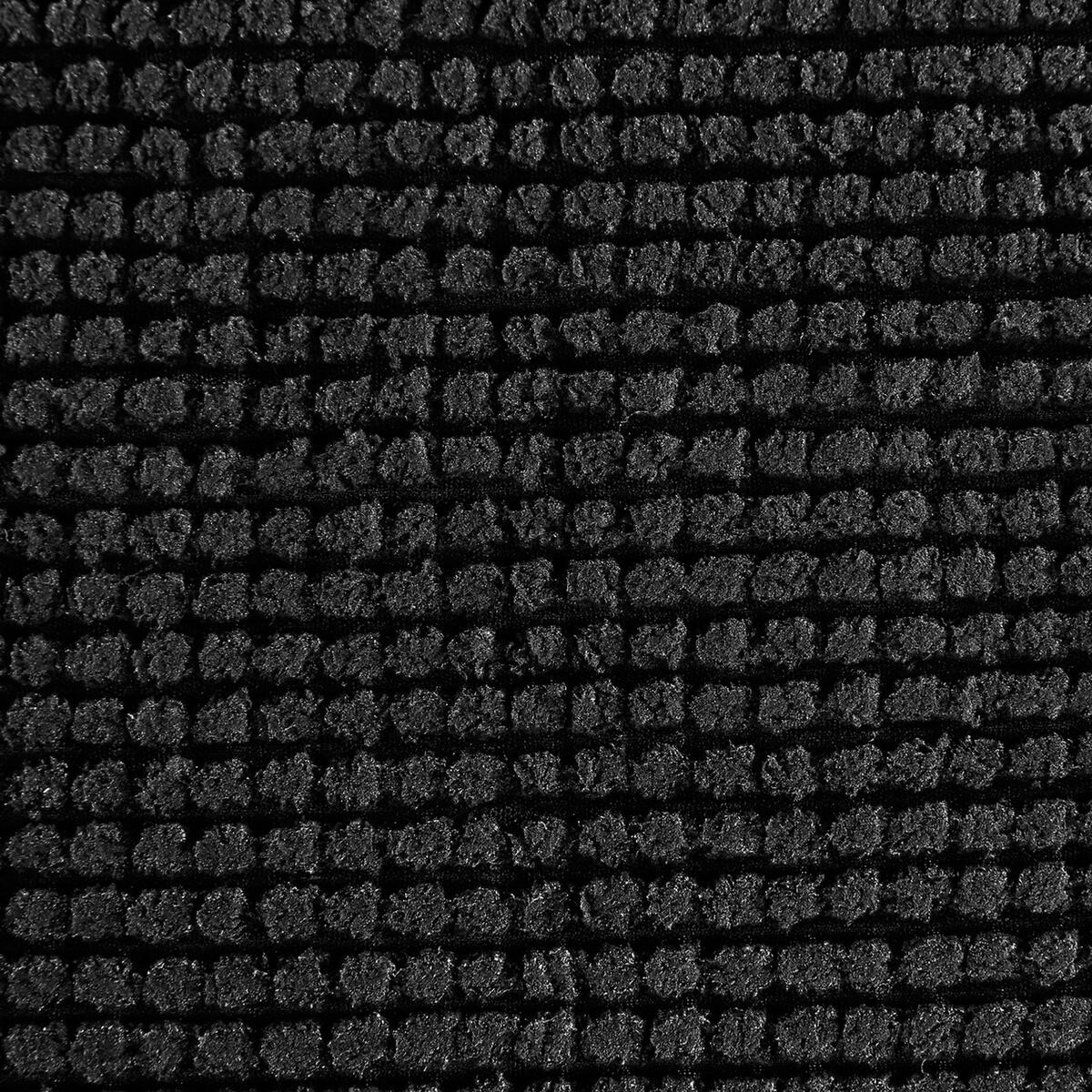 BADEMATTE Colorama, 100% Polyester, Schwarz, 50 x 80 cm - Schwarz, Kunststoff (50/80cm) - 5five Simply Smart