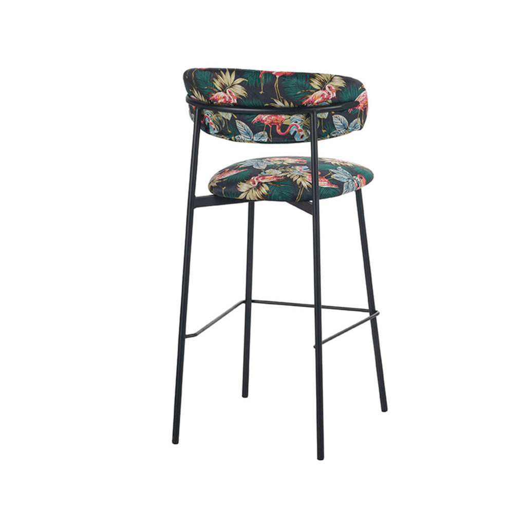 Thumbnail - Label51 Barhocker, Mehrfarbig, Textil, 46x107x52 cm, Esszimmer, Barmöbel, Barhocker