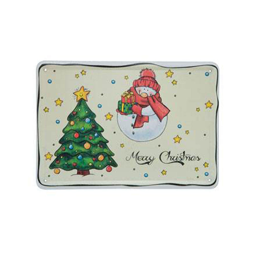 POSTKARTE Fredi Bolli Weihnachten I Love Christmas Bunt Metall - Multicolor, Metall (10/1cm) - Goebel