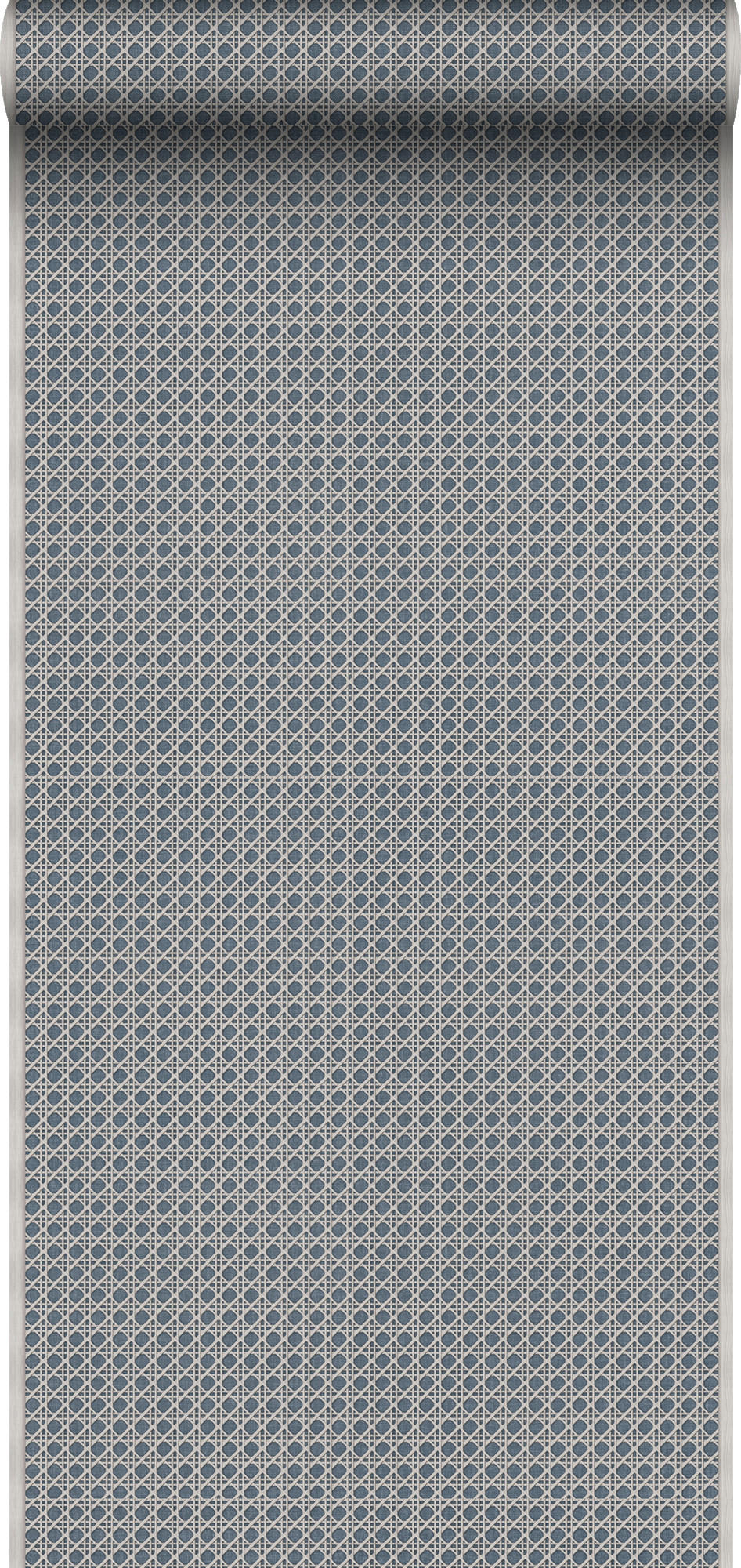 TAPETE Karomuster 53 cm x 10 m - Blau, Papier (53/1000cm) - Sanders & Sanders