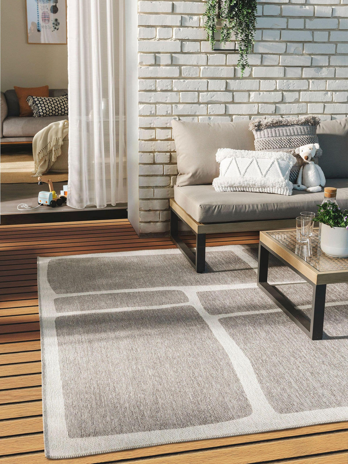 OUTDOORTEPPICH Kiano Multicolor 120x170 cm - Multicolor, Textil (120/170cm) - benuta Nest