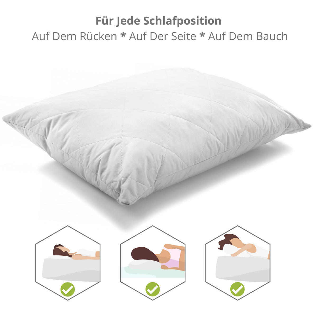 KISSEN LUXURY SILK BEDDING, Seide - Weiß, Textil (50/70cm) - WOODEK