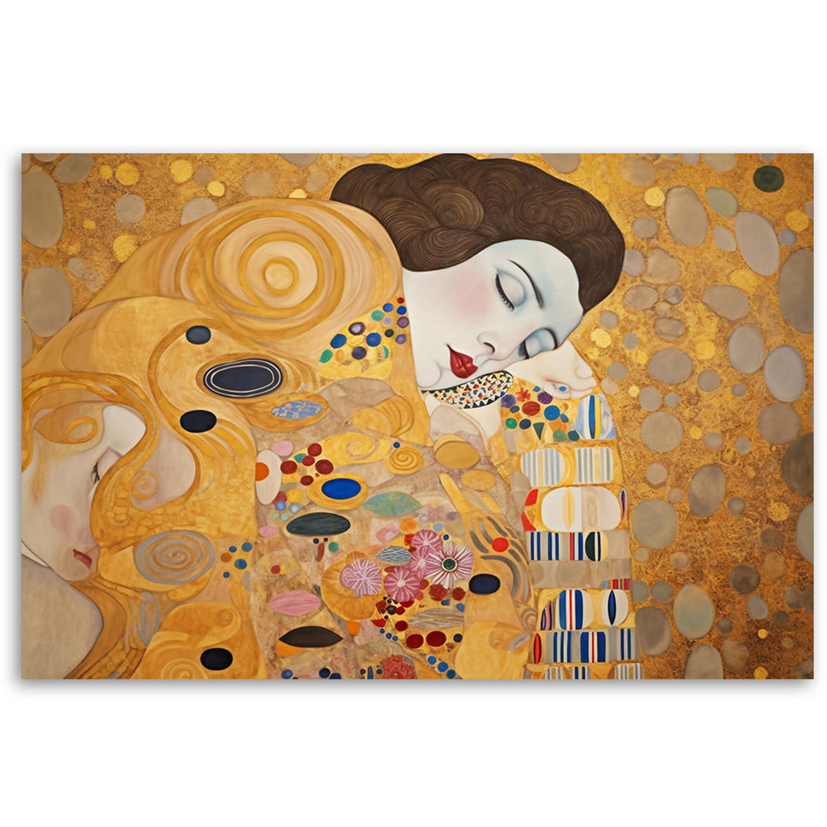 KUNSTDRUCK Gold 120/80 cm - Goldfarben, Textil (120/80cm) - KUNSTLOFT