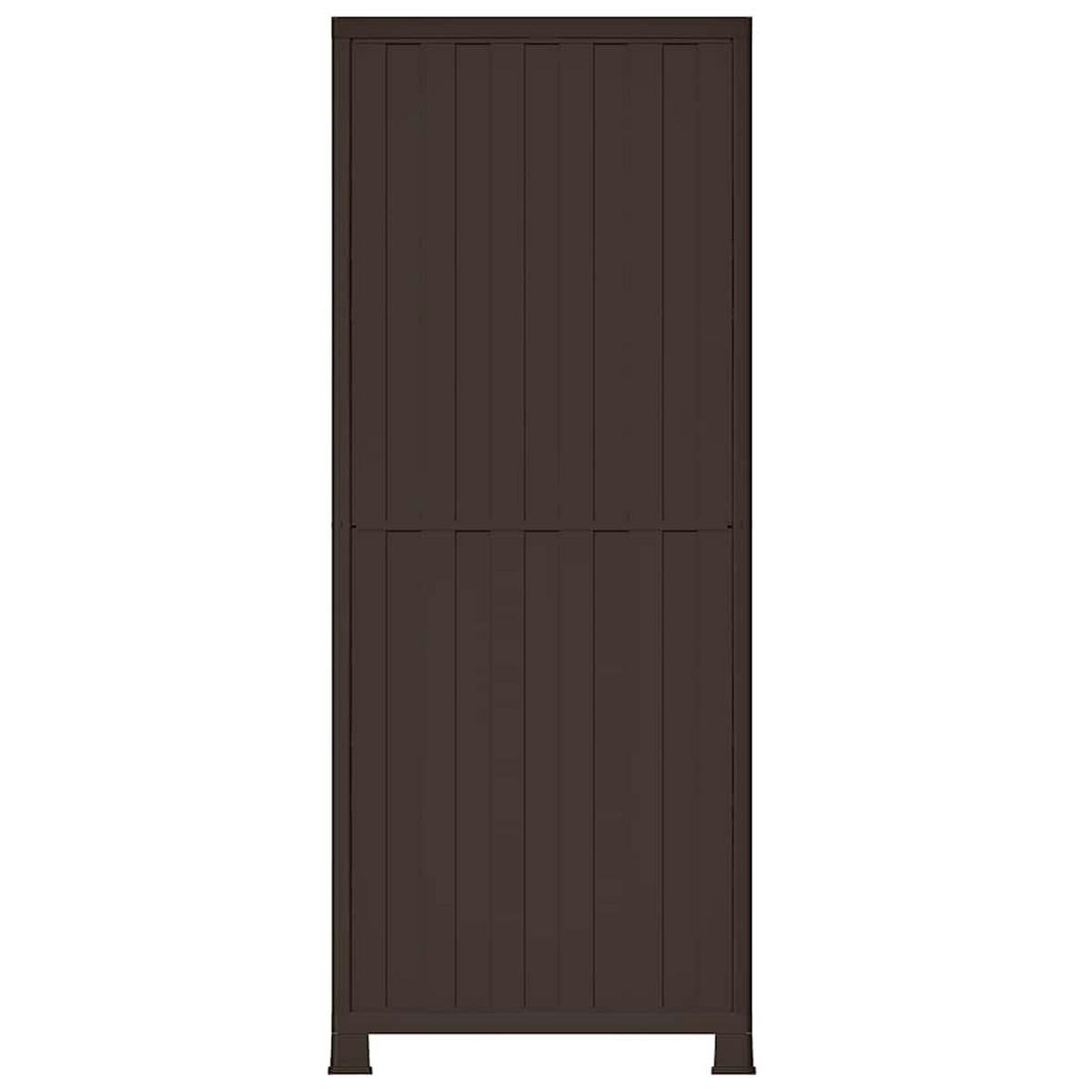 KUNSTSTOFFSCHRANK 68/39/171,5 Cm - Grau, Kunststoff (39/171.5/68cm) - vidaXL