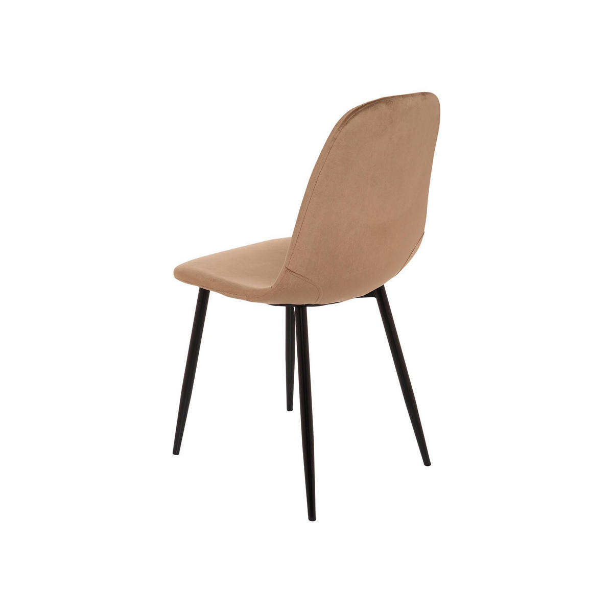 STUHL-SET 6 Stück in Stoff Sand 45 x 56 x 87 cm - Beige, Metall (45/87/56cm) - DMORA
