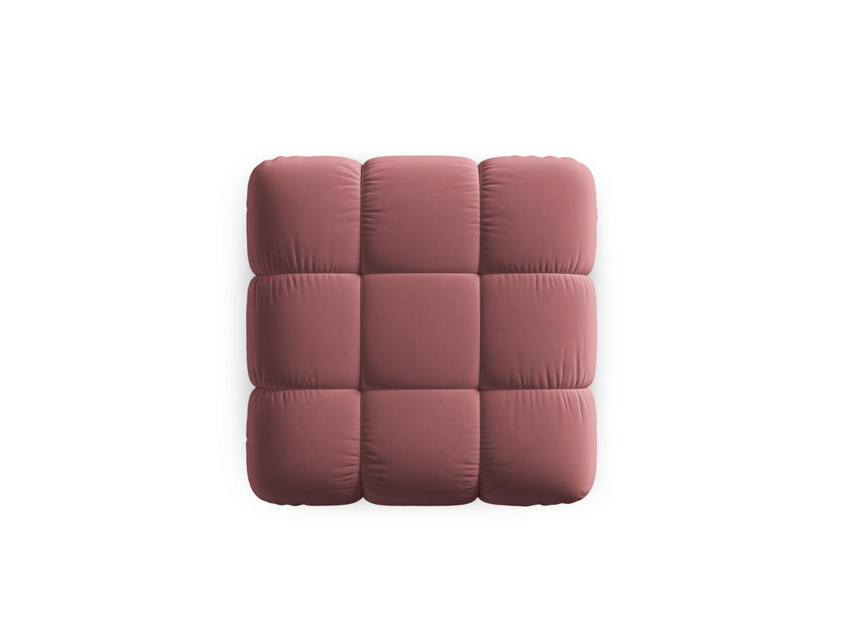 POUF Bellis aus Samt rosa - Pink, Textil (94/39/94cm) - Micadoni
