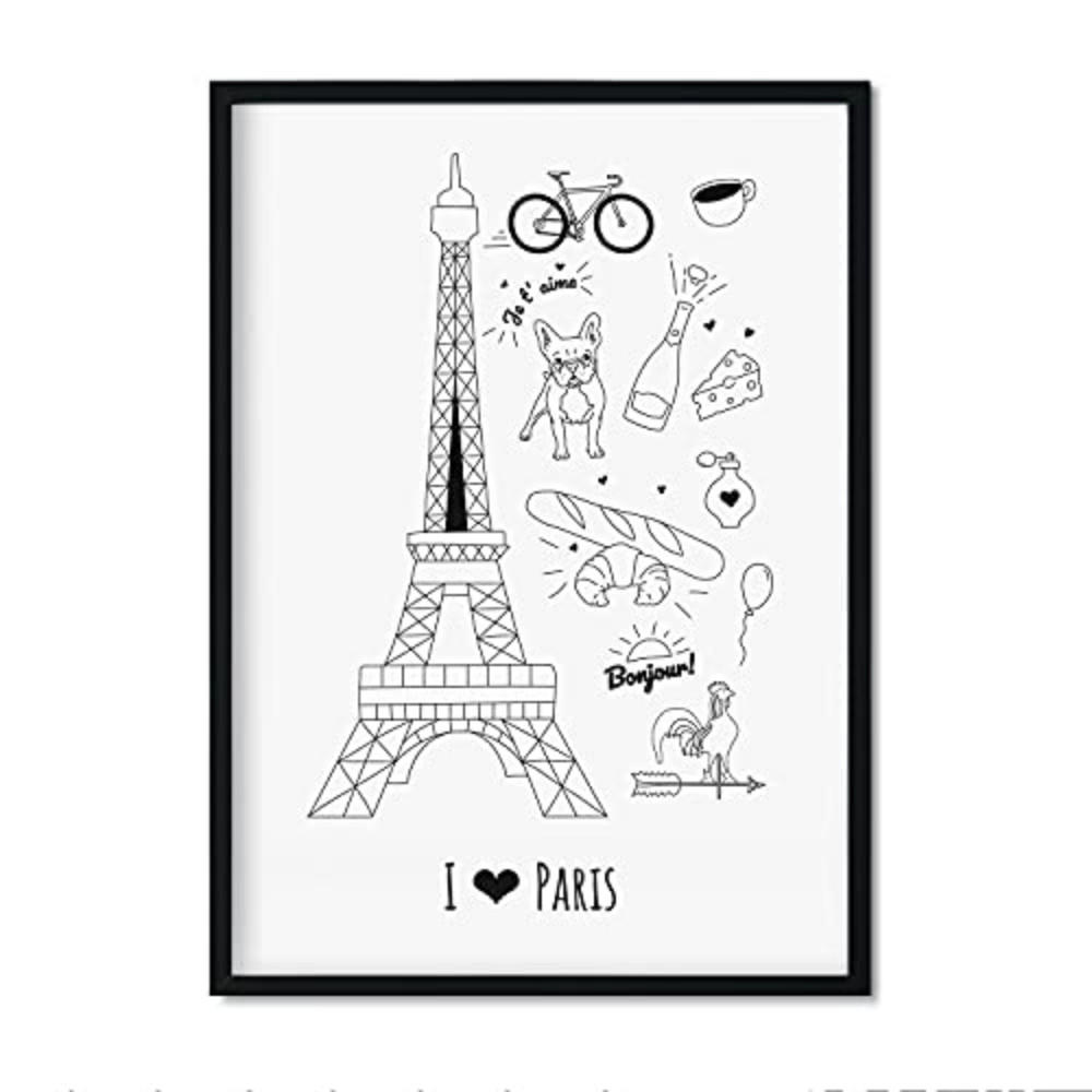 POSTER Länder & Städte Art A4 Rahmenlos - Klar, Papier (29.7/5/21cm) - Nacnic