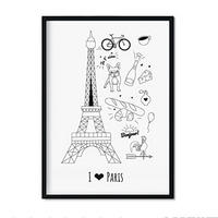 POSTER Länder & Städte Art A4 Rahmenlos - Klar, Papier (29.7/5/21cm) - Nacnic