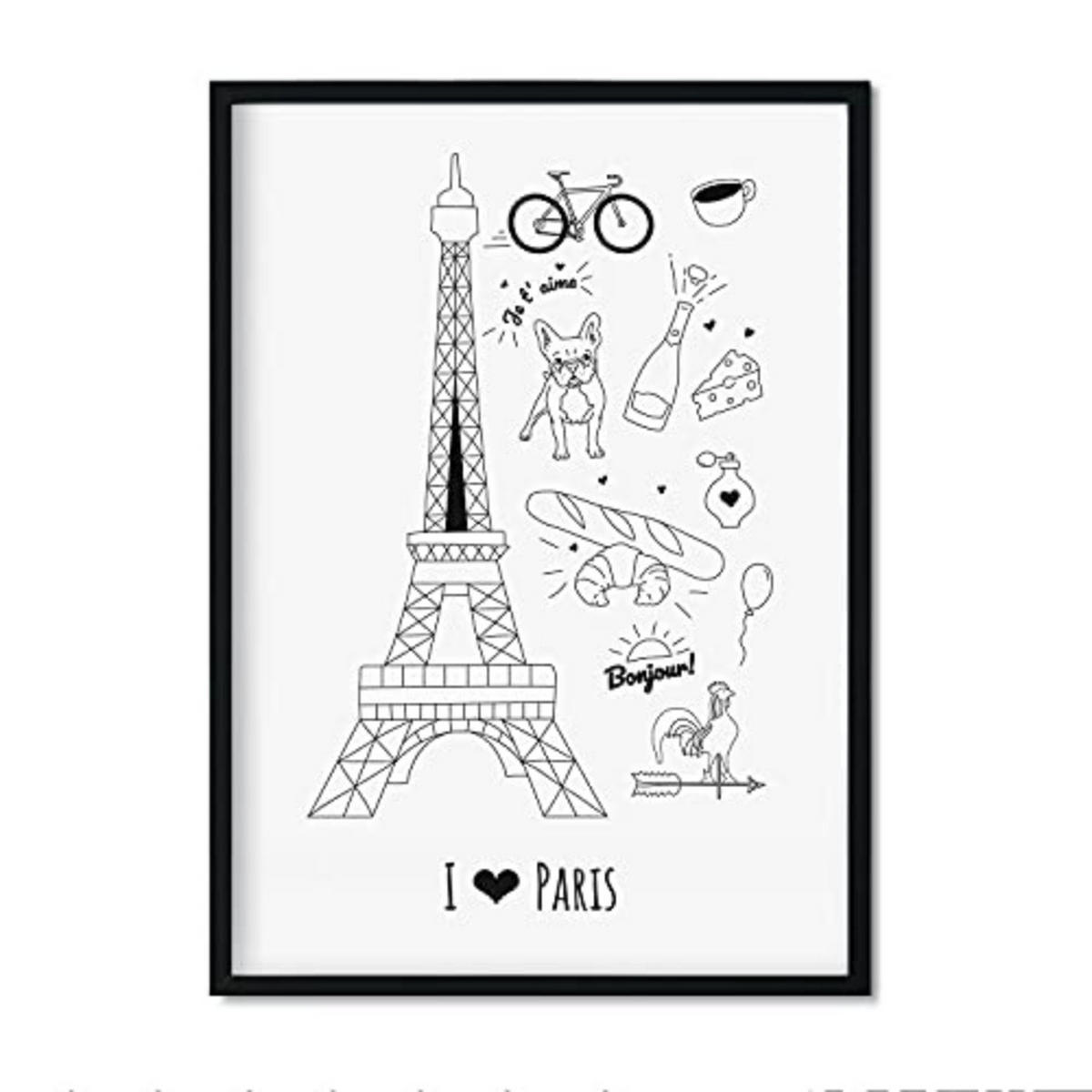 POSTER Länder & Städte Art A4 Rahmenlos - Klar, Papier (29.7/5/21cm) - Nacnic