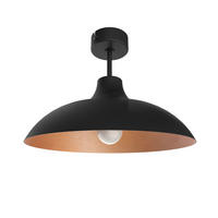 DECKENLEUCHTE Parigina - Kupferfarben, Metall (30/30/20cm) - Lumicom