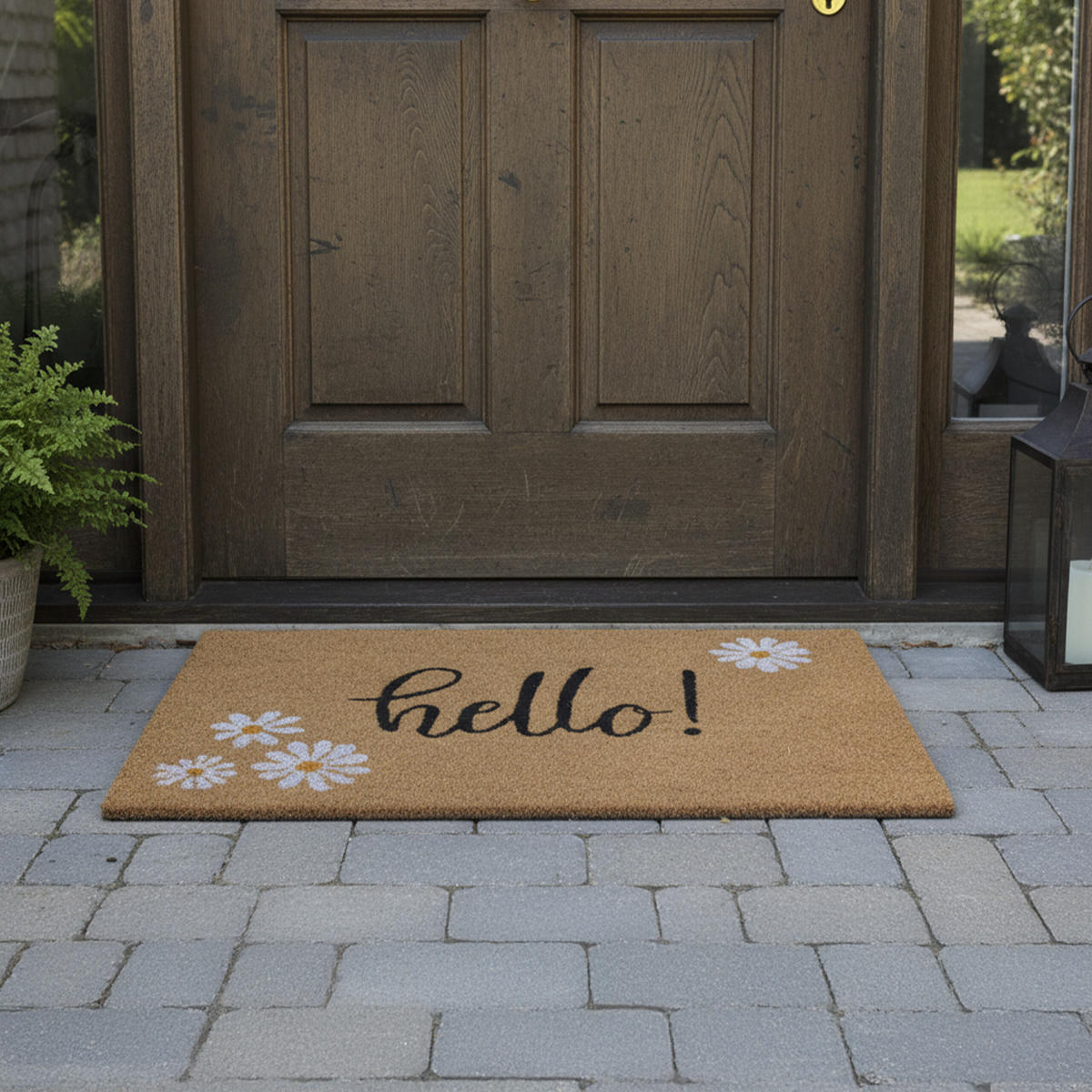 FUSSMATTE - Multicolor, Kunststoff/Textil (60/40cm) - Relaxdays