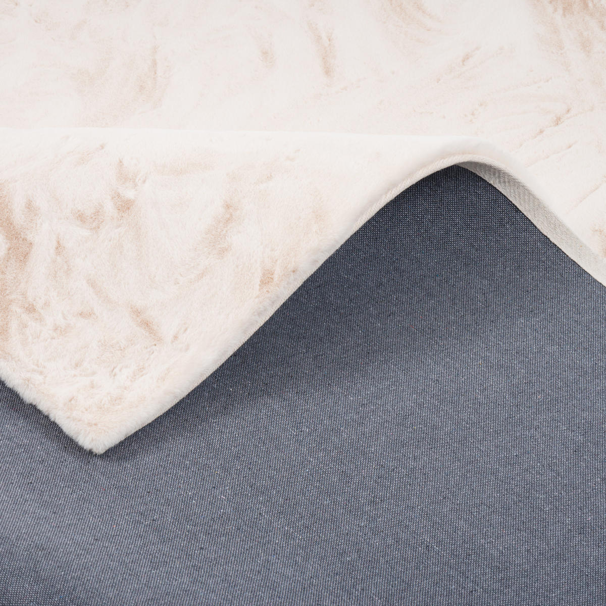 FELLTEPPICH LUXUS SUPER SOFT PLUSH - Creme, Textil (140/180cm) - Pergamon