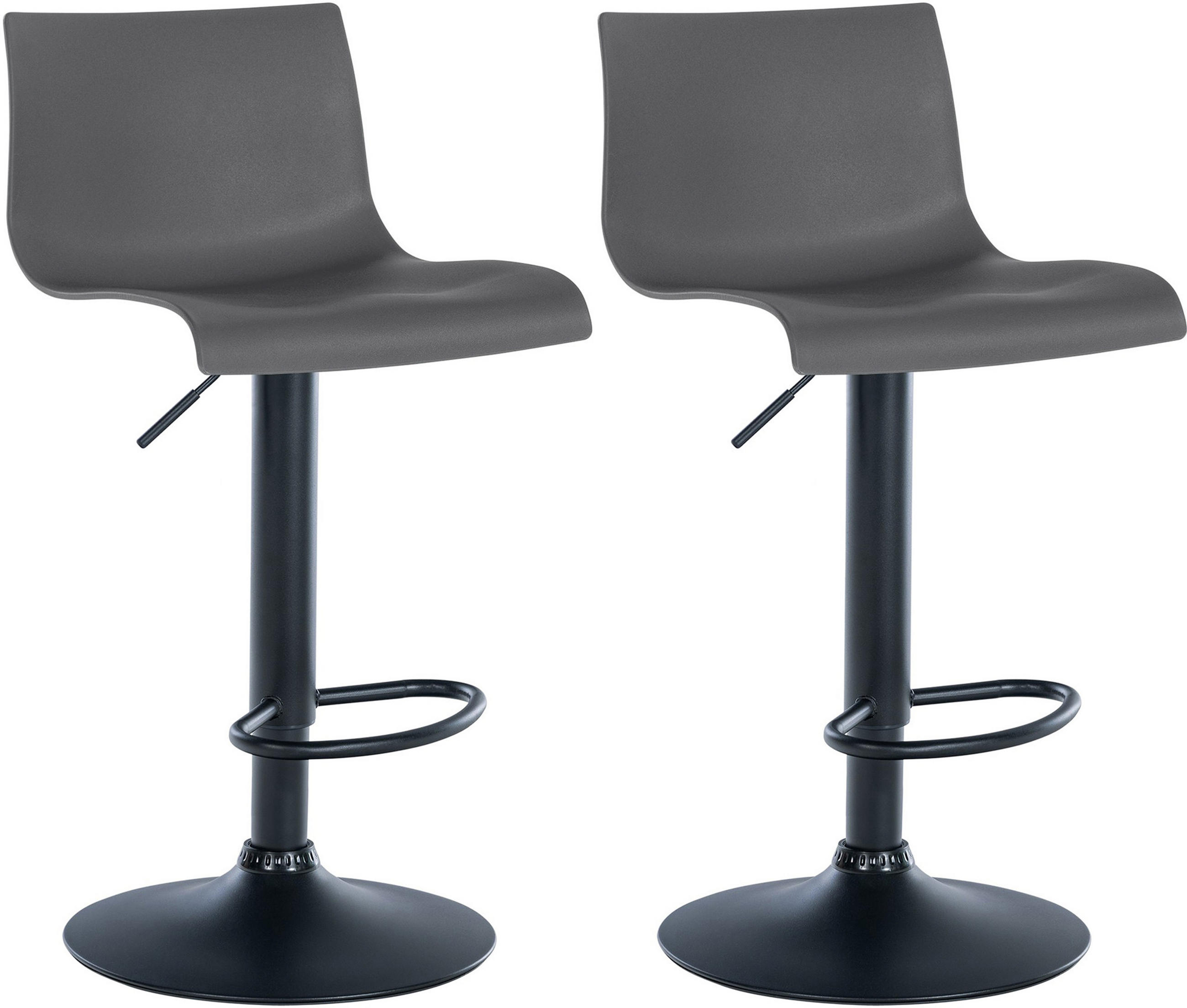 TPFLiving Barhocker Grau 39x104x36 cm