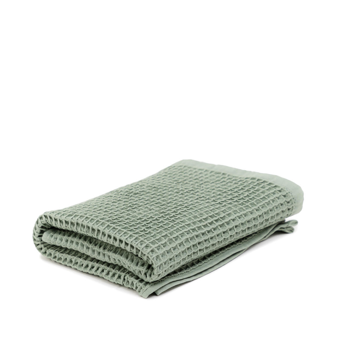 BADETUCH Vaffel Pistazie 70/130 cm - Grün, Textil (70/130cm) - Homla