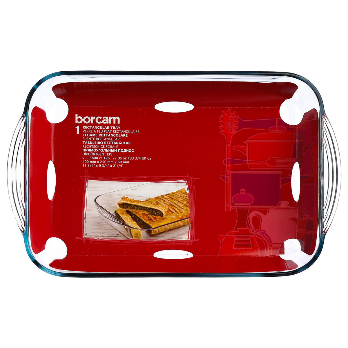 OFENFORM Rechteckig, Glas, Transparent, 40 x 25 cm - Transparent, Glas (6/39/26cm) - 5five Simply Smart