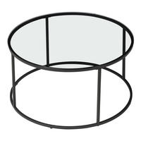 COUCHTISCH Kolari 45/80/80 cm - Klar, Metall (80/80/45cm) - [en.casa]