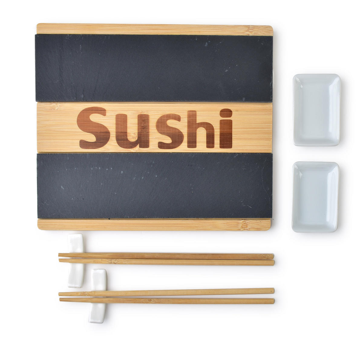 SUSHI-GERICHTEN Basic Beige 25.5/22.5/3.5 cm Holz - Beige, Holz (22.5/3.5/25.5cm) - Mondex