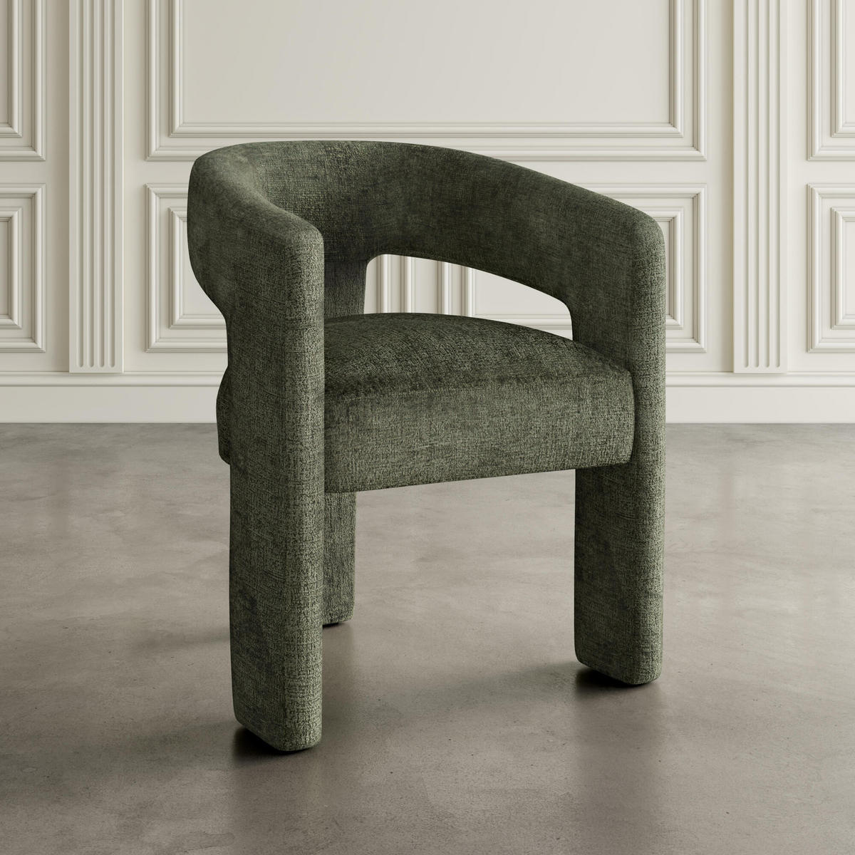ESSZIMMERSTUHL LEITH Grün 62x58x75 cm - Grün, Textil (62/75/58cm) - FURNLUX