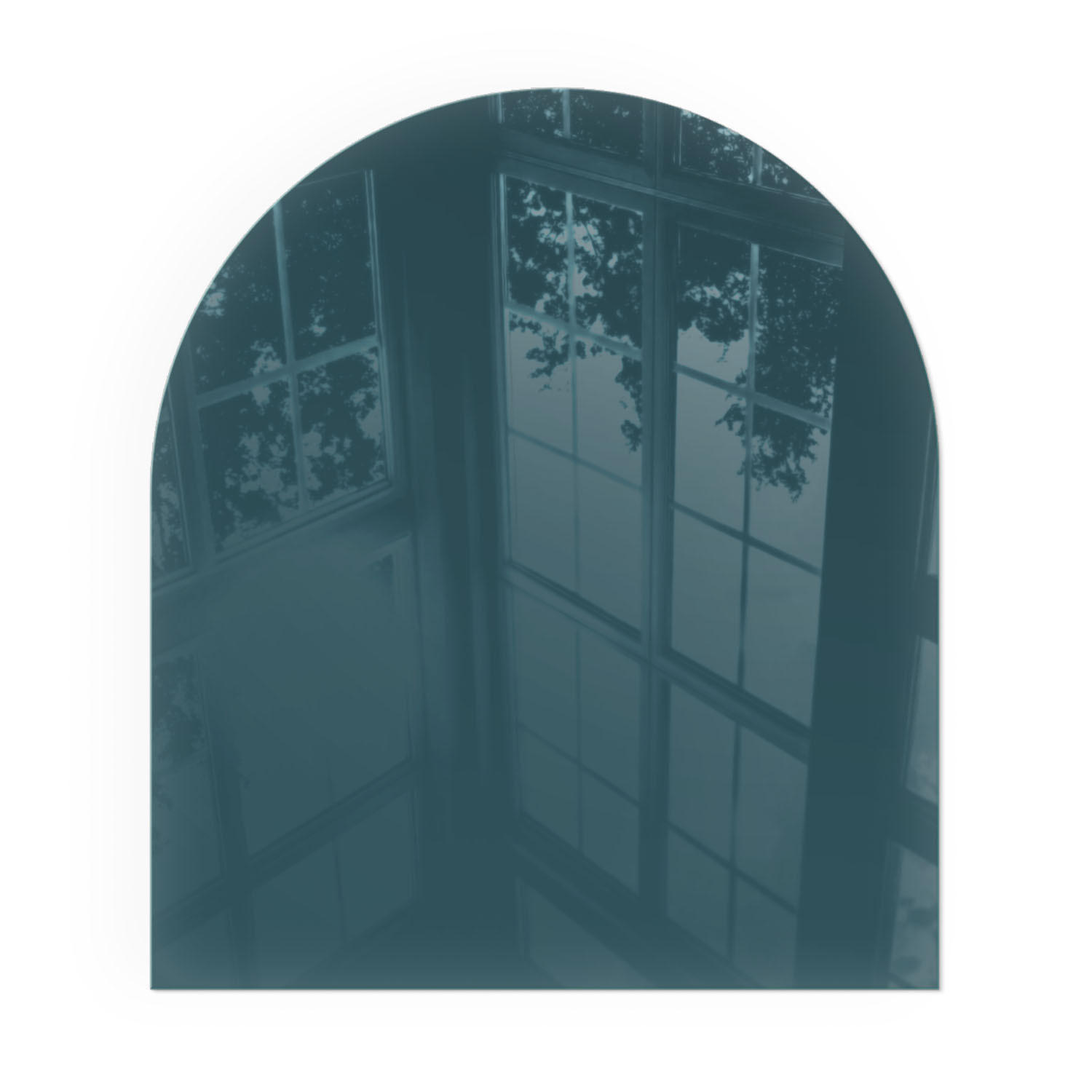 GLASPLATTE für Kamin 80x70 cm - Türkis, Glas (80/70/0.4cm) - TULUP