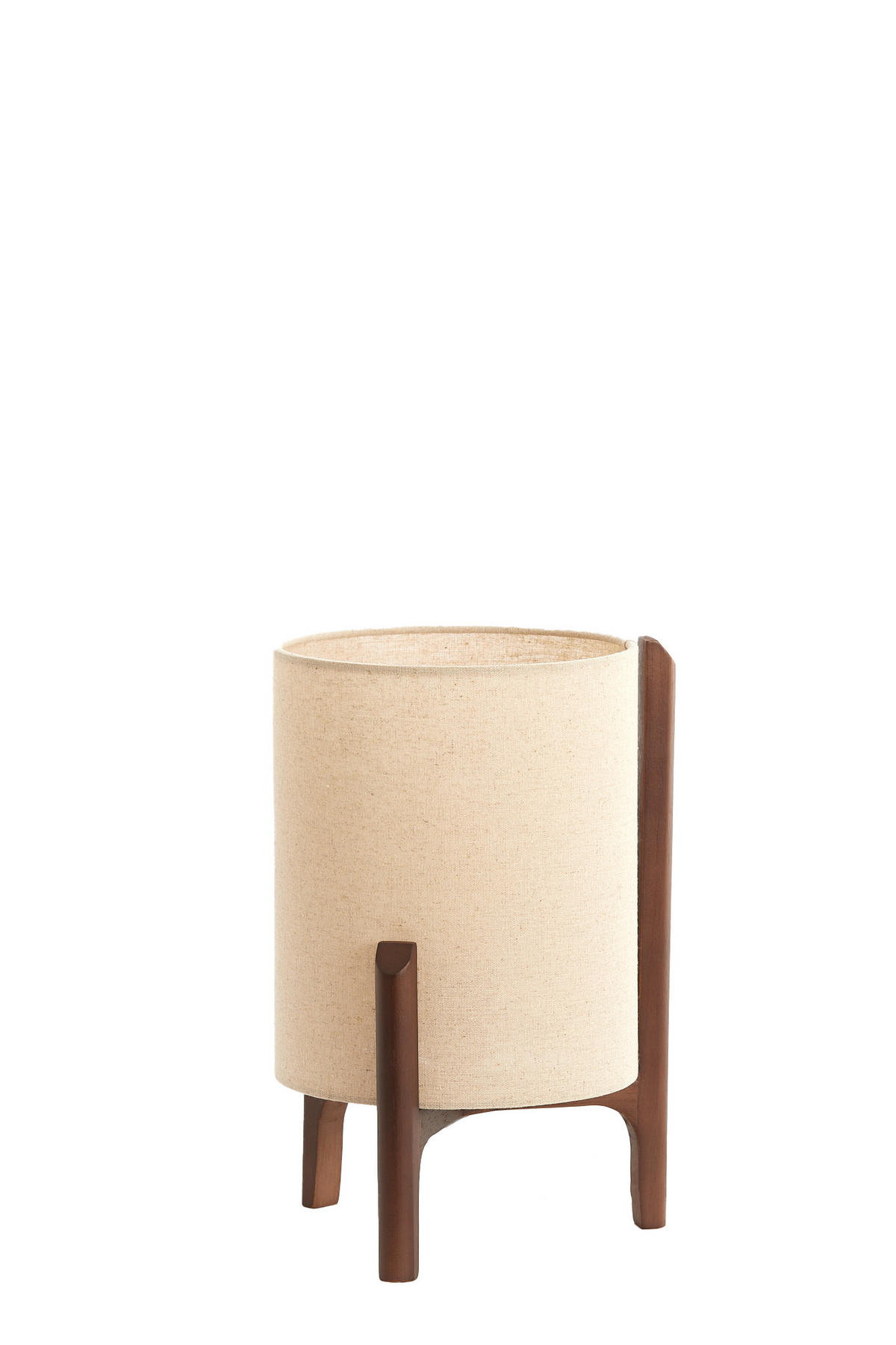 TISCHLAMPE Litto Braun Ø22/33 cm - Dunkelbraun, Holz (22/22/33cm) - Light & Living