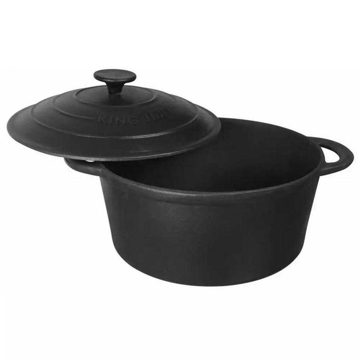 TOPF Schwarz 24/24/11 cm KH2253 - Schwarz, Metall (24cm) - Kinghoff 