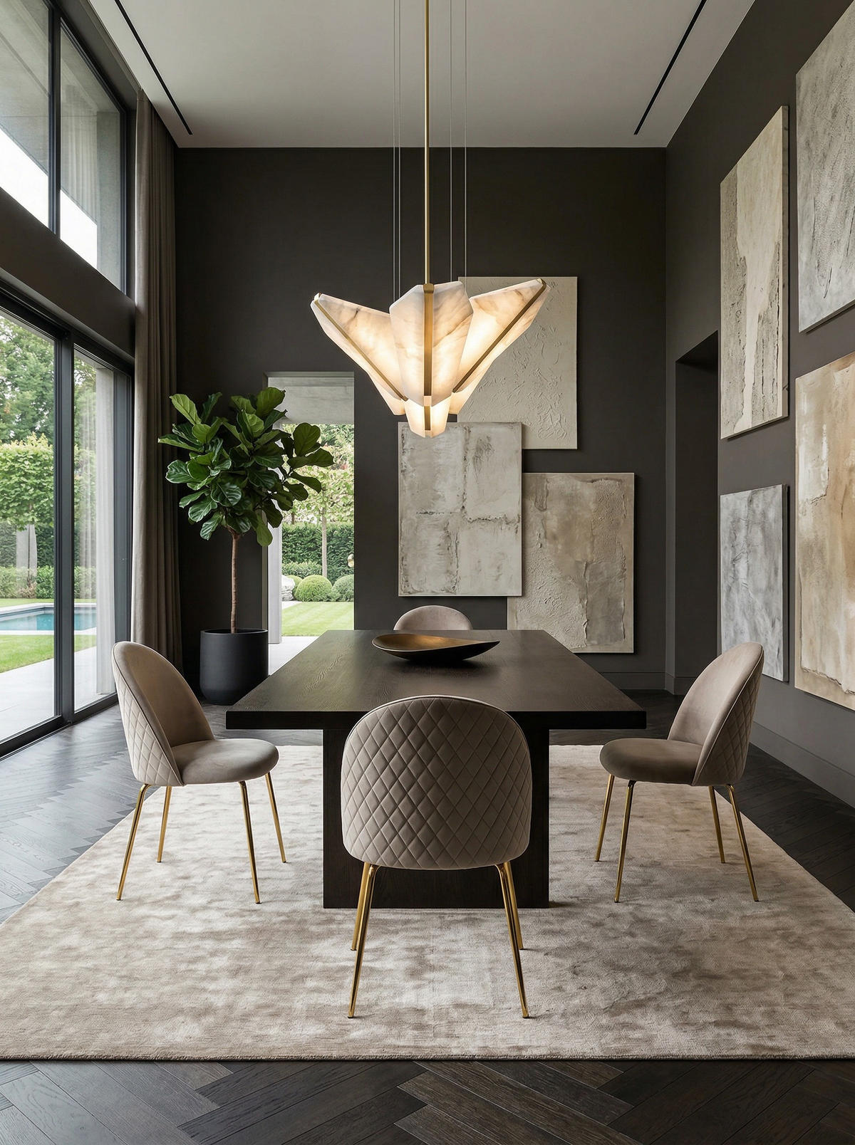 ESSZIMMERSTUHL 2er Set Samtbezug mit Metallgestell Schalenform Skandinavisch gepolstert, Beige 53x50x87 cm - Beige/Goldfarben, Textil/Metall (53/87/50cm) - KADIMA DESIGN