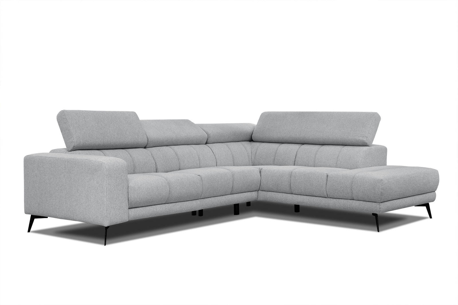Wozimo Ecksofa Silber 287x228 cm