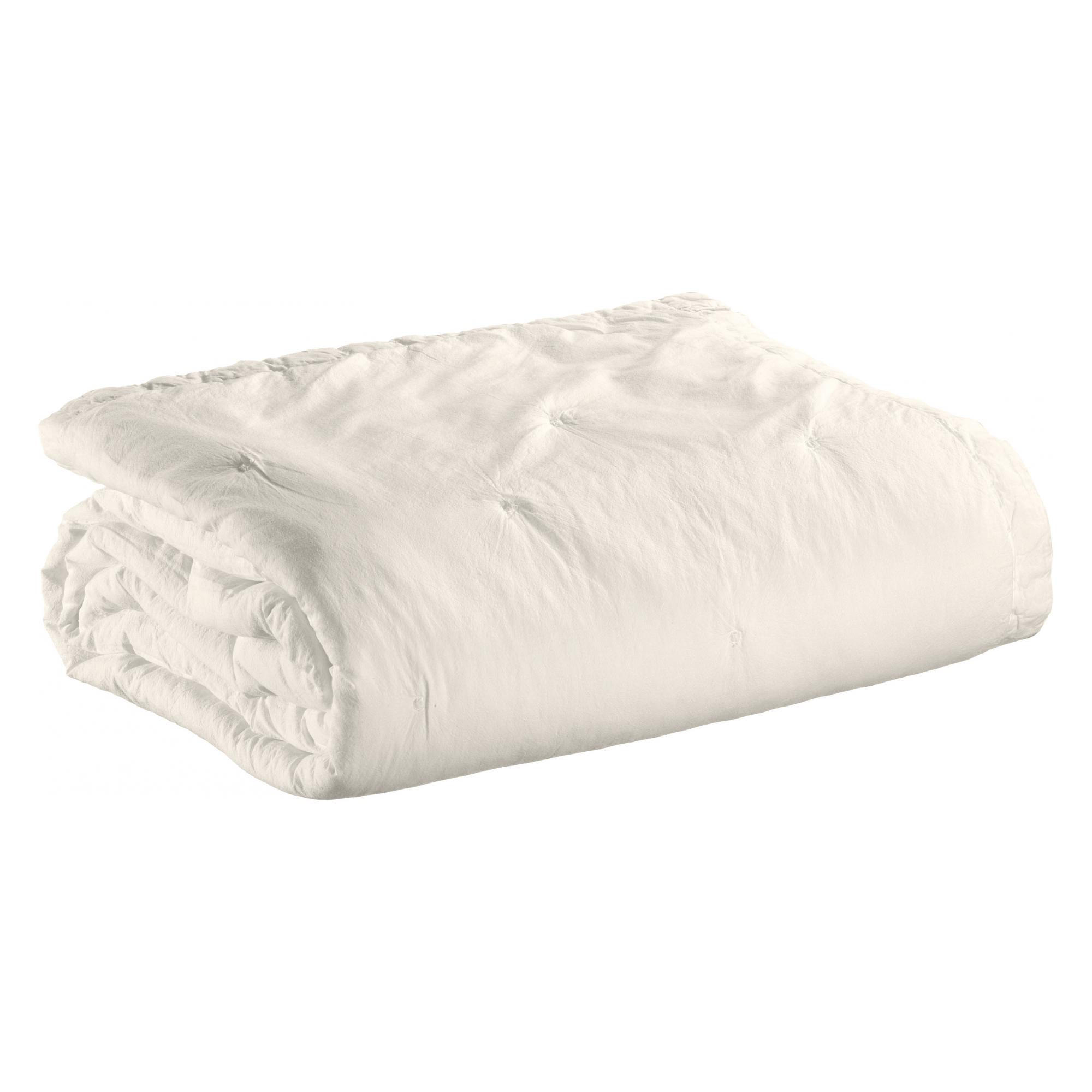 BETTÜBERWURF Tika schneeweiß 180 x 260 cm - Weiß, Textil (180/260cm) - Vivaraise