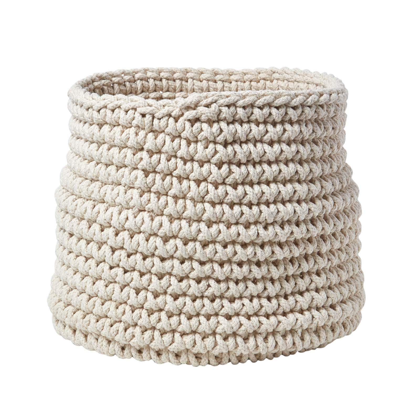 AUFBEWAHRUNGSKORB Baumwolle 42/37 cm - Naturfarben, Textil (42/42/37cm) - Homescapes