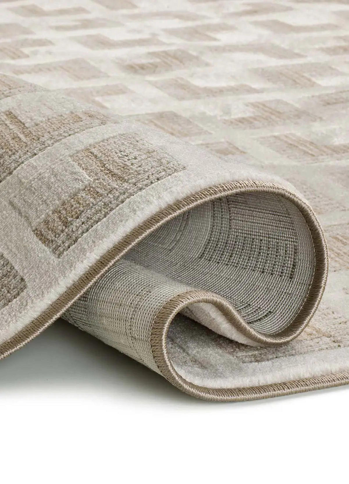 KURZFLORTEPPICH Beige Ona 120/160 cm - Beige, Naturmaterialien/Textil (120/160cm) - Atticgo