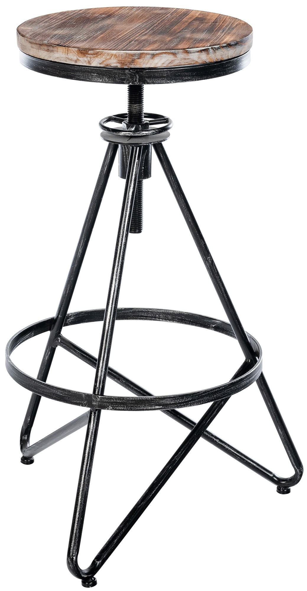 BARHOCKER Metall Silber - Silberfarben, Metall (44/67/44cm) - CLP