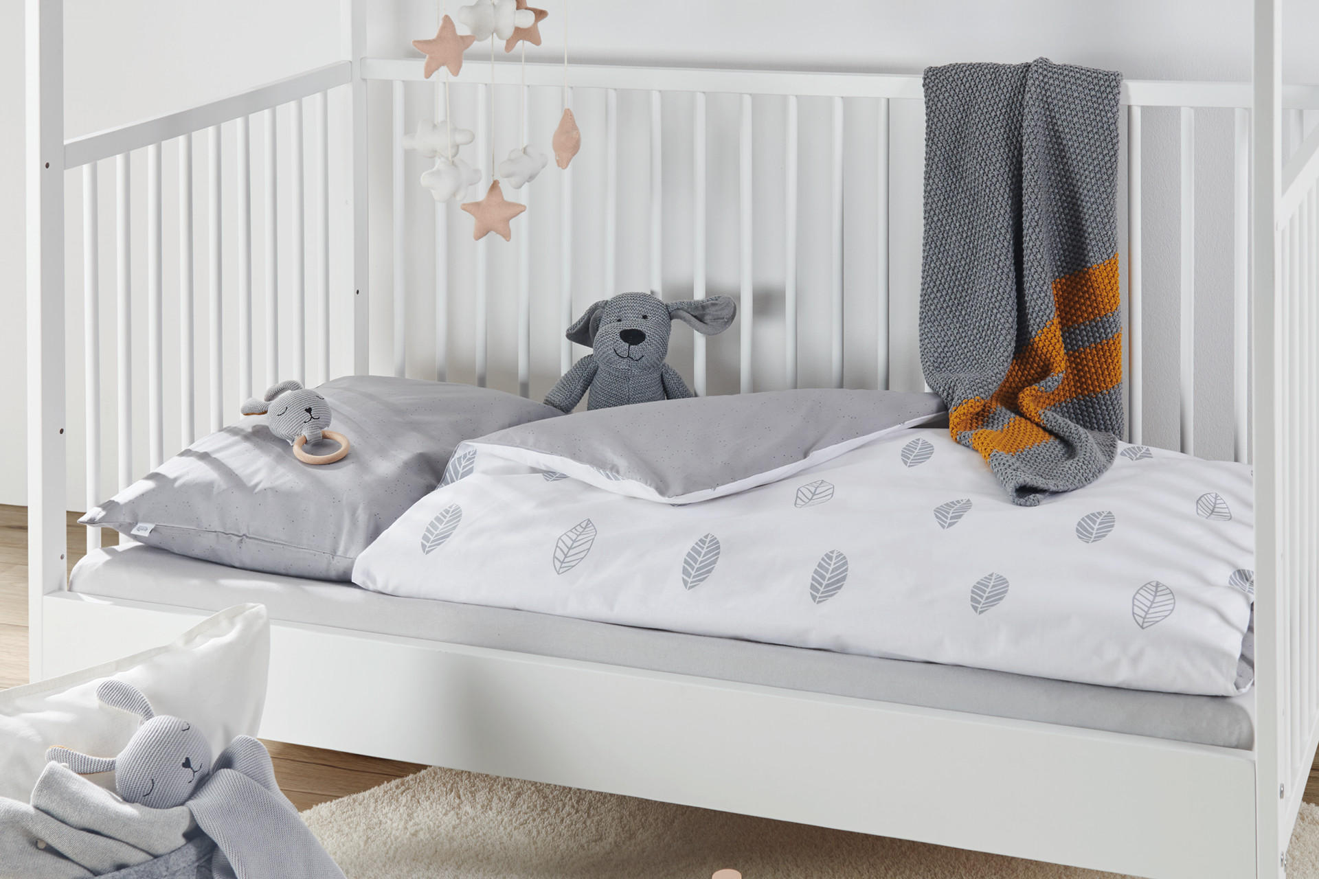Avelia Kinderbettwäsche in grau